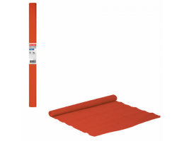 Бумага гофрированная/креповая, 32 г/м2, 50х250 см, оранжевая, в рулоне, BRAUBERG, 126530