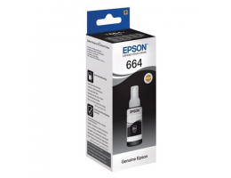 Чернила EPSON 664 (T6641) для СНПЧ Epson L100/L110/L200/L210/L300/L456/L550, черные, ОРИГИНАЛЬНЫЕ, C13T66414A/198